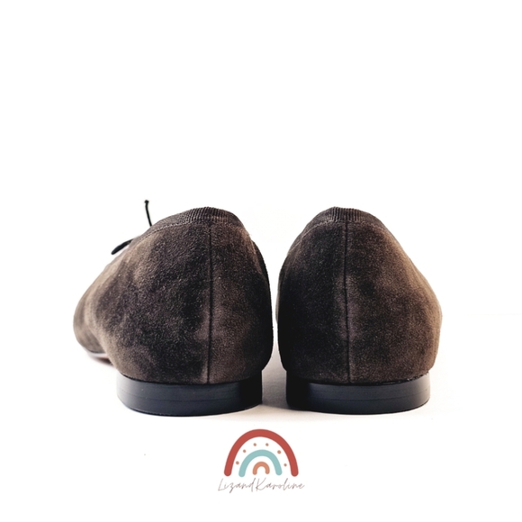 New! Madewell The April Ballet Flat in Dark Carob Leather Suede - Picture 10 of 16